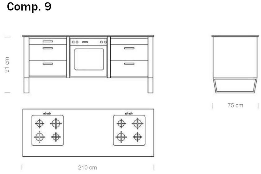 Lgtek Кухня из нержавеющей стали и дерева Window sun-id-1388816 - Вид №19