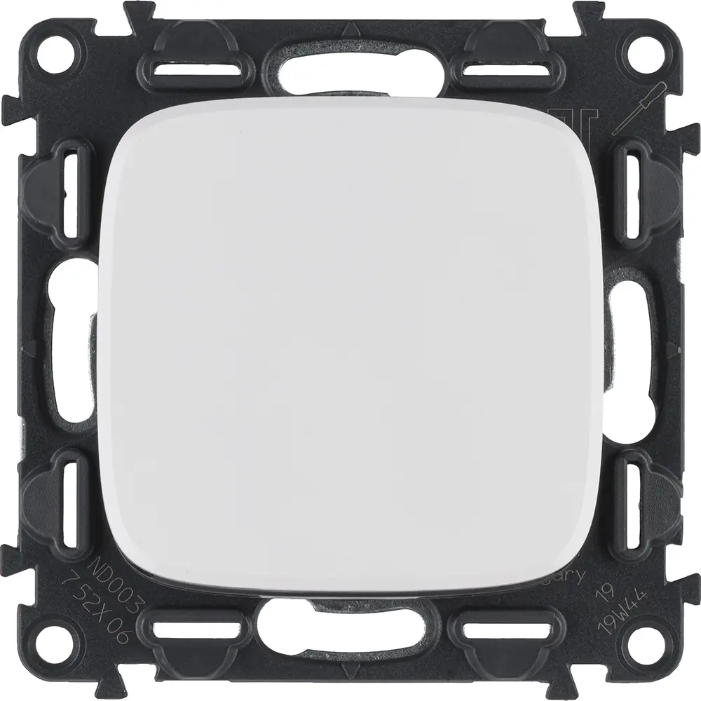 Valena ALLURE.Переключатель 10АХ 250В с лицевой панелью.Безвинтовые зажимы.Белый legrand VALENA LIFE/ALLURE STLM-2078467