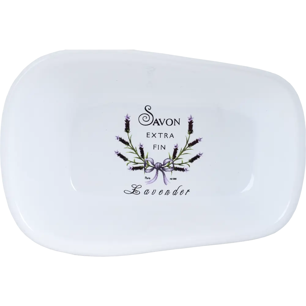 Мыльница настольная «Lavender» керамика цвет белый 15900538 STLM-2007397 Santreyd - Вид №1