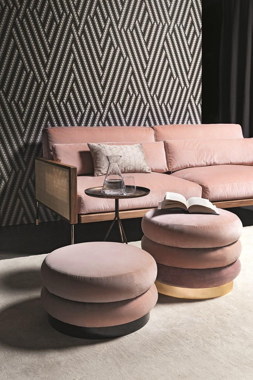 Vibieffe Круглый пуф из ткани 9235 chignon sun-id-1430505 - Вид №4