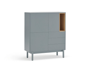 Шкаф из МДФ с распашными дверцами и ящиками