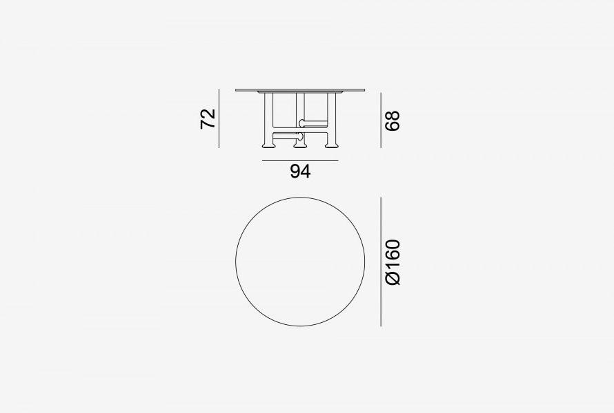 Gervasoni Круглый стол из каррарского мрамора Next / spin sun-id-1439459 - Вид №2
