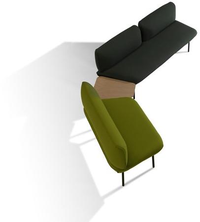 Capdell Скамья из ткани со спинкой Insula sun-id-1419371 - Вид №3