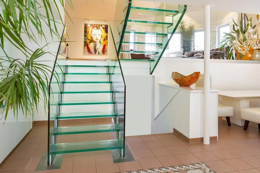 Siller Treppen П-образная стеклянная лестница со светодиодной подсветкой Londra sun-id-1429390 - Вид №1