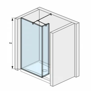 JIKA Кабина душевая  H268422 Cubito Pure