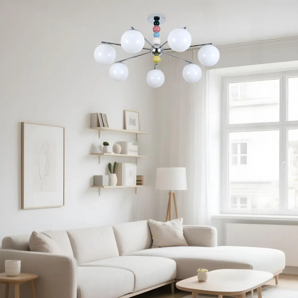 Люстра подвесная Opulence 7 ламп 14 м² цвет хром Escada STLM-2027798 - Вид №6