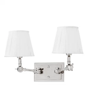Бра Wentworth Double White от Eichholtz 107223 EICHHOLTZ ПОД СТАРИНУ 059765 Белый;хром