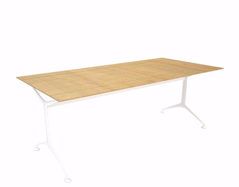 Alias Прямоугольный садовый стол из алюминия и дерева Teak setes sun-id-1487480 - Вид №1