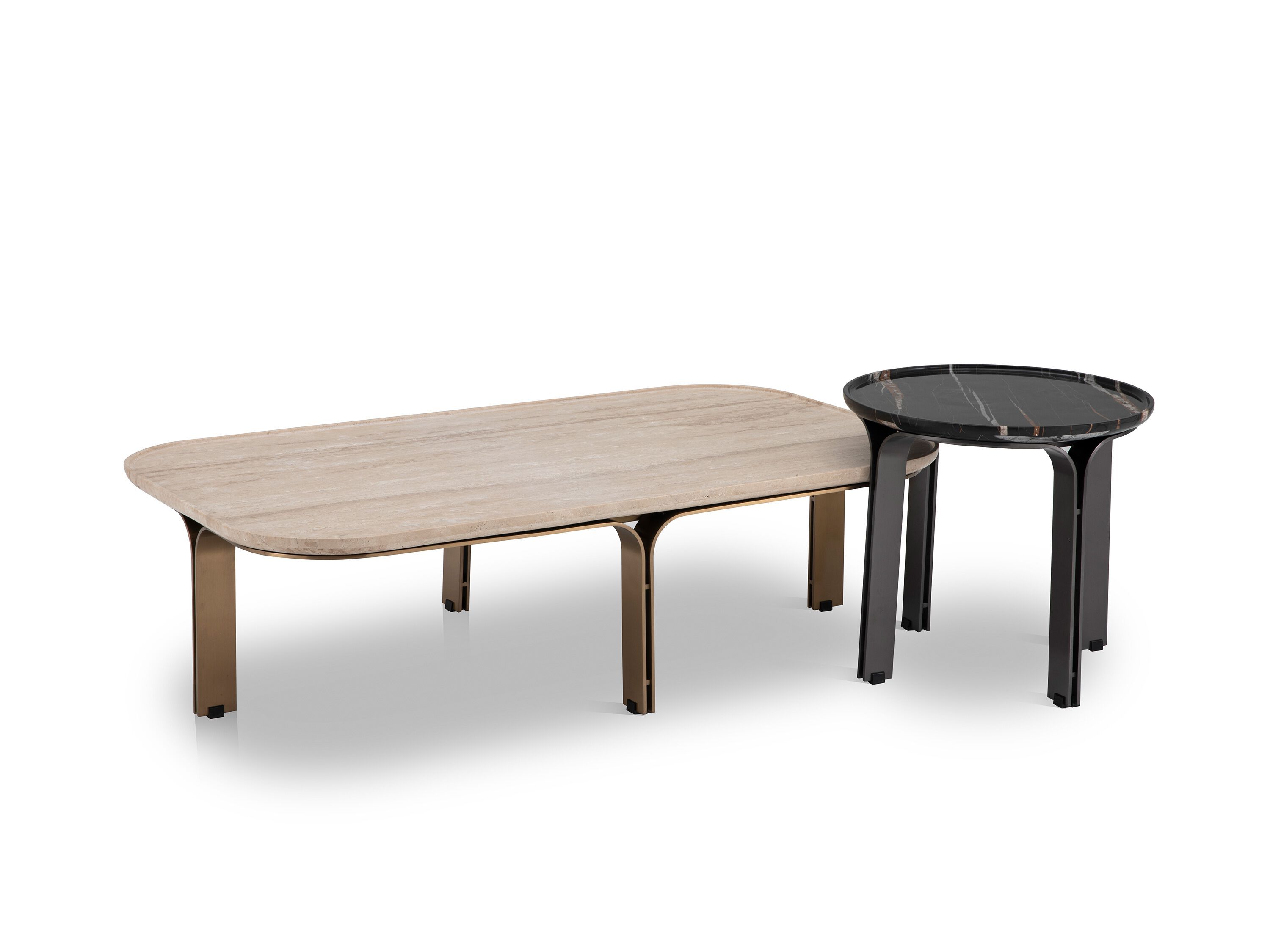 Журнальный столик из мрамора и нержавеющей стали CAMPO DE' FIORI ASCT652 ARCH-00096728