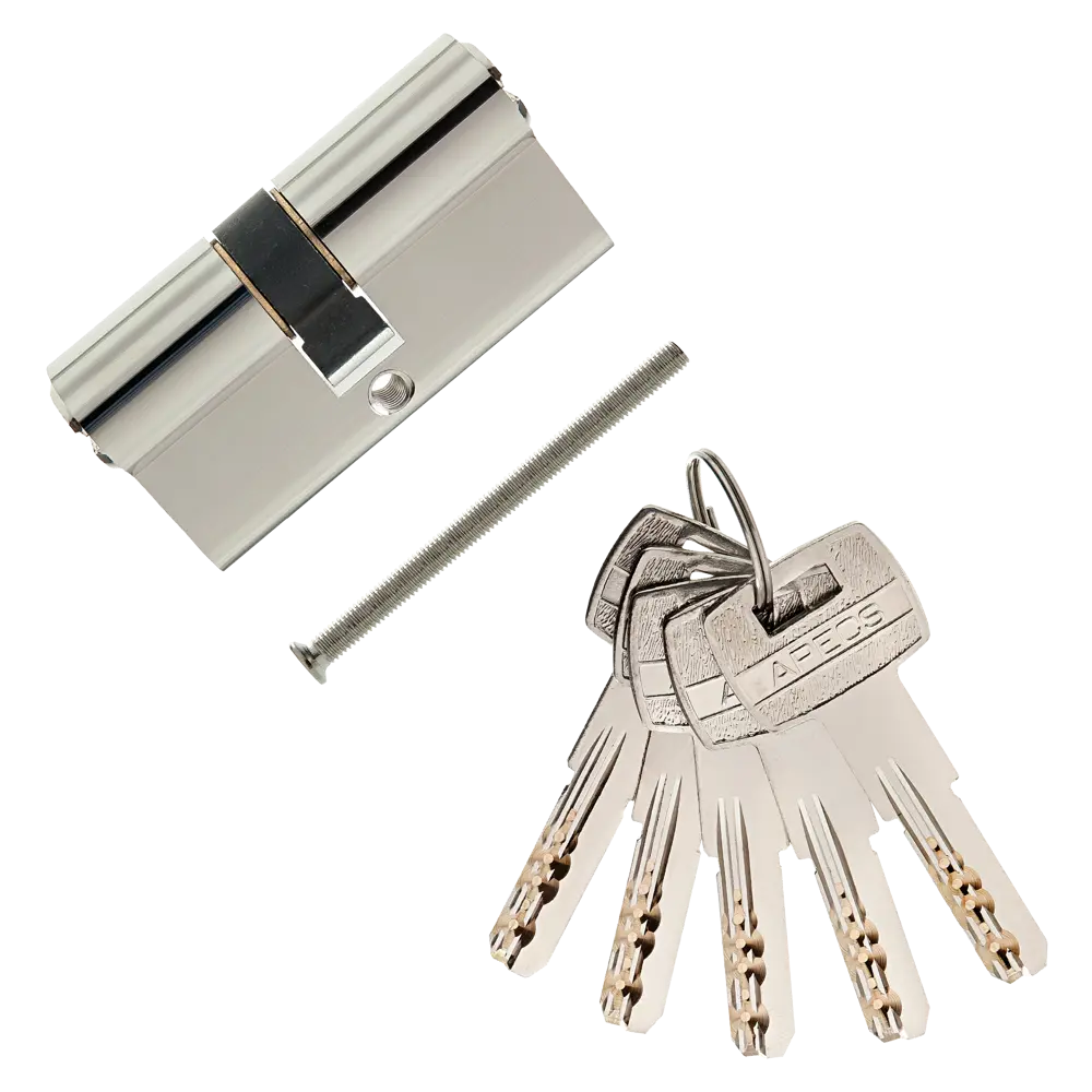 Цилиндр Apecs SM-60-NI, 30x30 мм, ключ/ключ, цвет никель STLM-2132278 - Вид №1