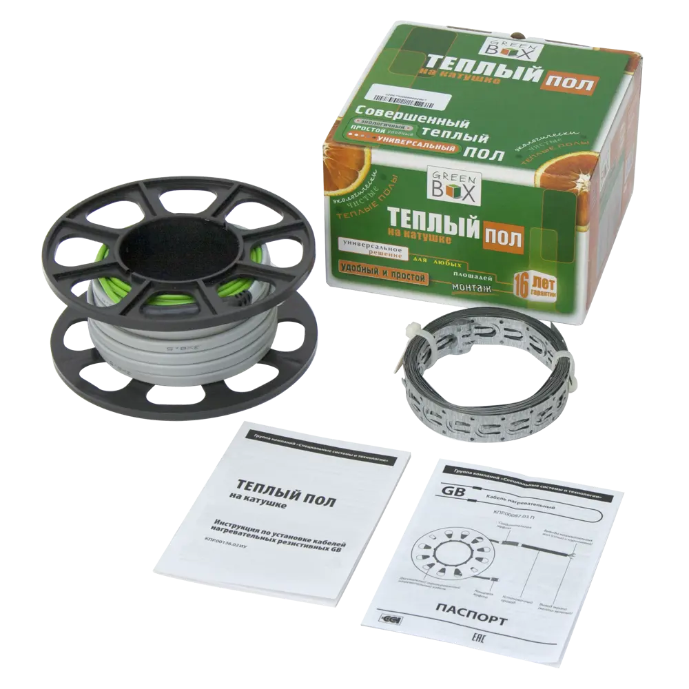 Нагревательный кабель для теплого пола GB-150 10 м, 150 Вт 82150017 STLM-2022559 GREEN BOX  - Вид №2