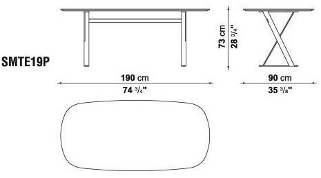 Maxalto Прямоугольный стол со столешницей из МДФ Pathos sun-id-1494695 - Вид №9