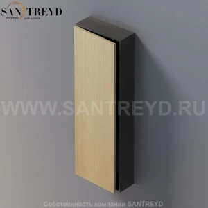 LIFT Модульный шкаф 120 см с левой дверью на доводчиках. Модули могут располагаться горизонтально и вертикально. Отделка: натуральный дуб и темный дуб. AMOB054RTRWSX