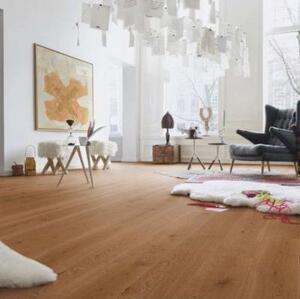 Паркетная доска Meister PD 400 Cottage Коньяк 8229 Дуб Натур с брашью (Текстурированная) 2200х180 мм.