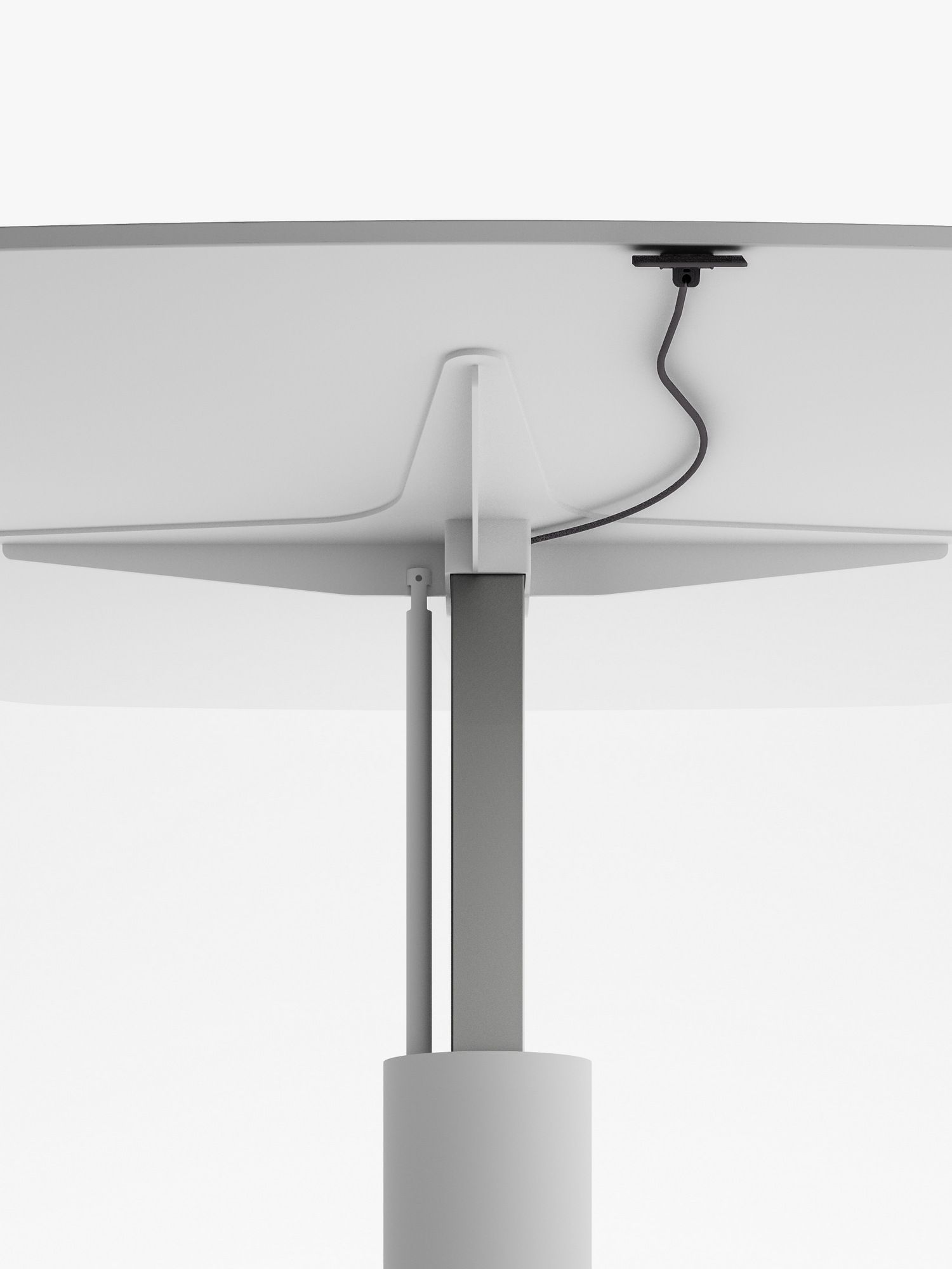 Регулируемый по высоте металлический стол с системой кабельной втулки FANTONI MEET UP ARCH-00147020 - Вид №1