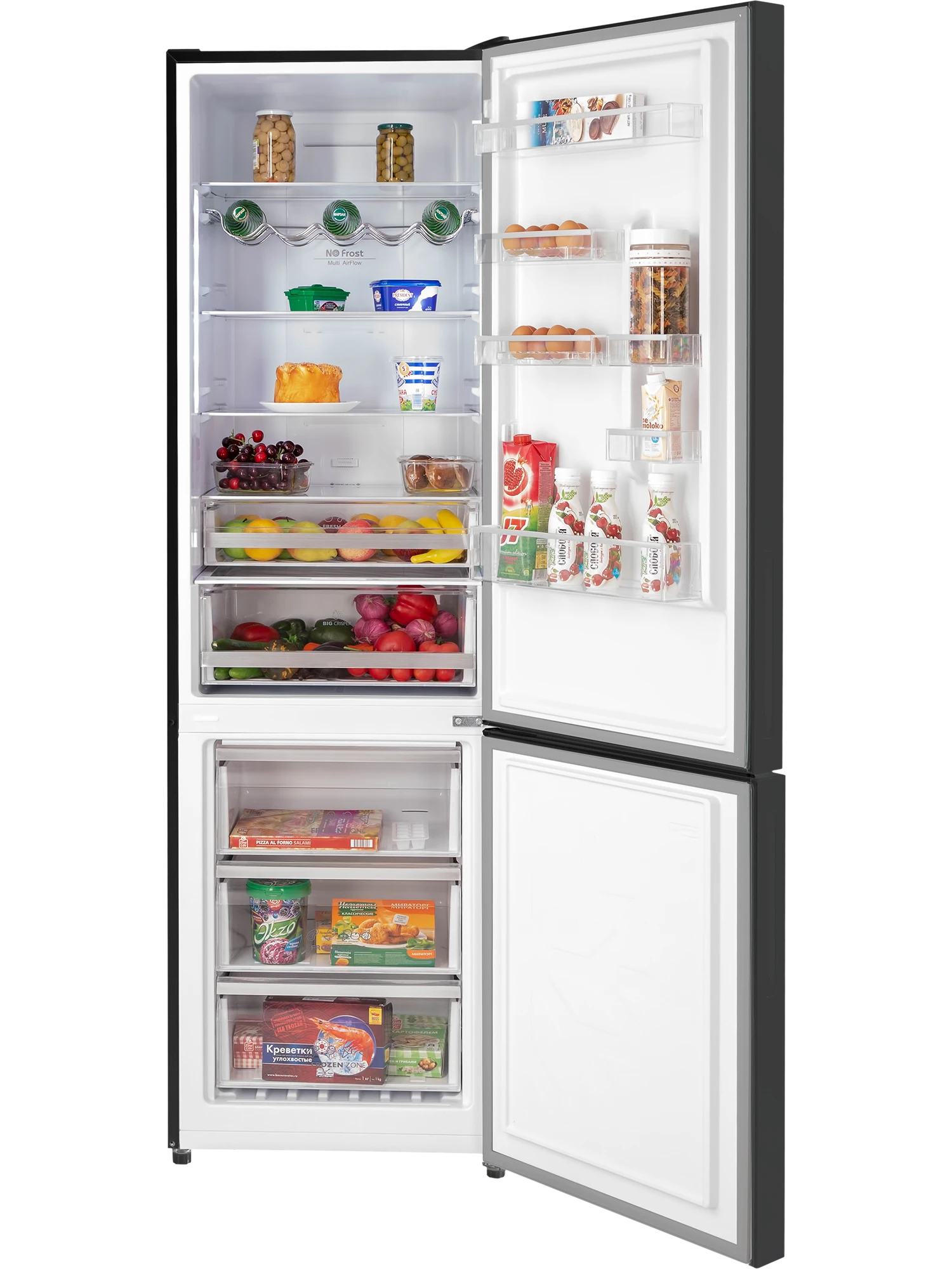 9238385 Холодильник с морозильником   HIBERG RFC-400DX NFGB inverter черный STDN-0055973 - Вид №4