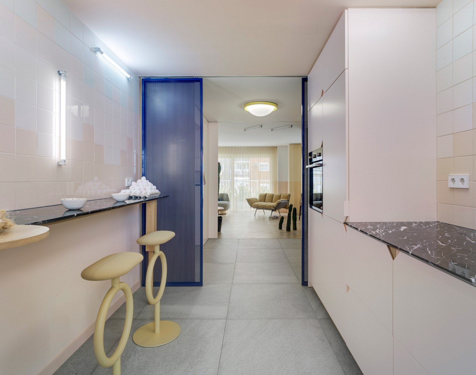 Стул из стали и ткани с подставкой для ног SANCAL ARCH-00147138 - Вид №13