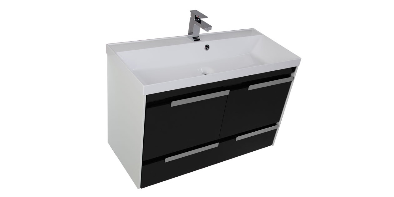 Комплект мебели Aquanet Тиволи 100 черный 00180567 - Вид №3