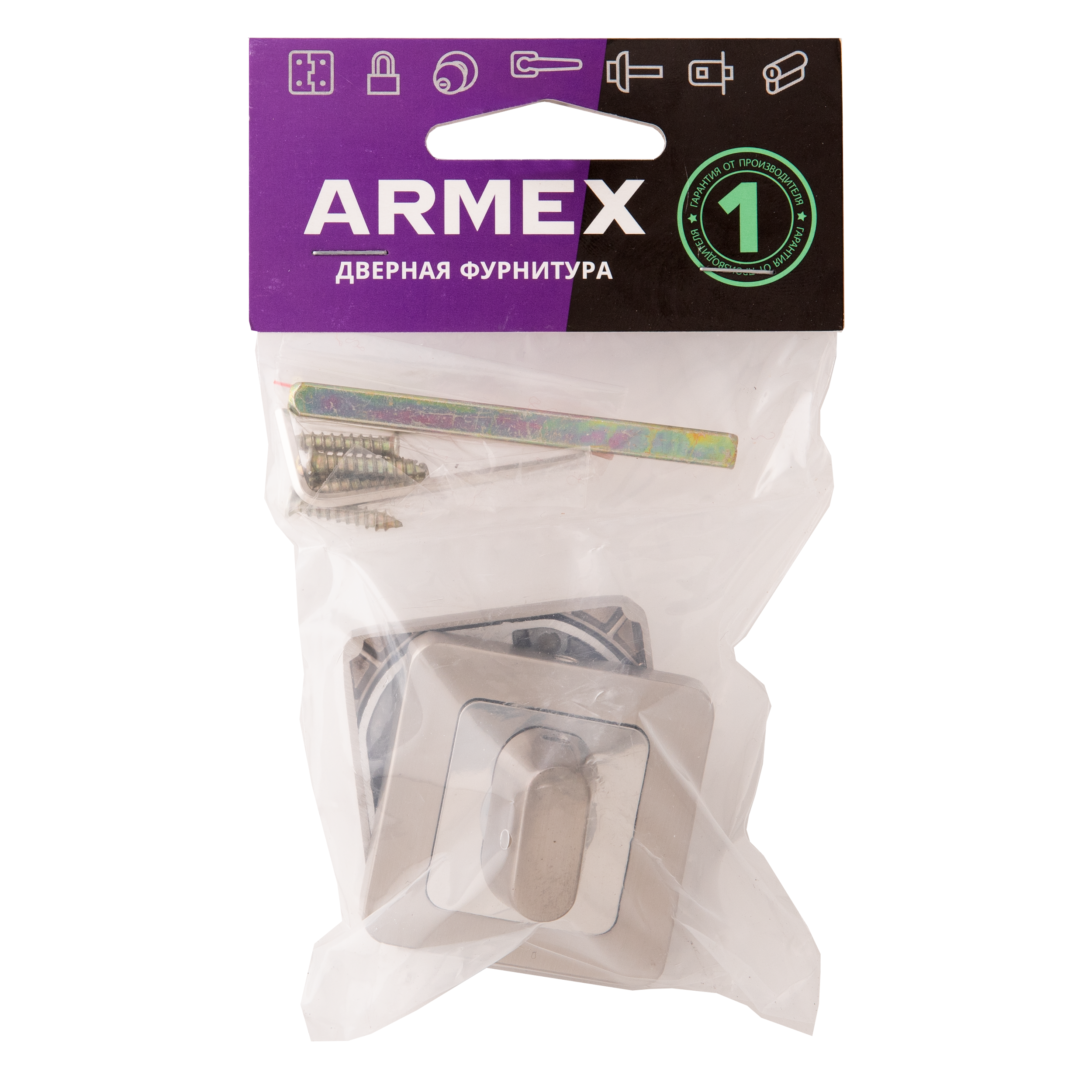Накладка фиксатор дверная ARMEX WC-2207-NISM матовый никель 84592023 STLM-0052554 - Вид №2