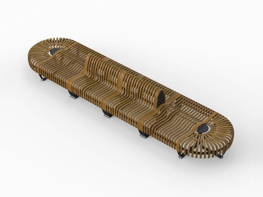 Green Furniture Concept Скамья из фанерованной древесины без спинки Nova c sun-id-1373239 - Вид №2