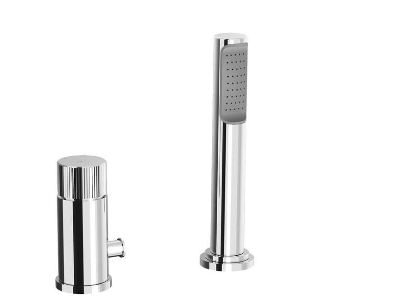 Смеситель для ванны с 2 отверстиями и ручным душем RUBINETTERIA PAFFONI Jo ARCH-00127585