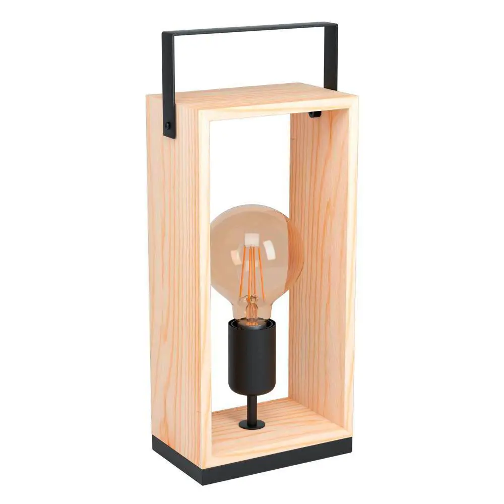 Лампа настольная Eglo Famborough 1x40 Вт, цвет черный-коричневый 82626019 STLM-2203773  - Вид №3