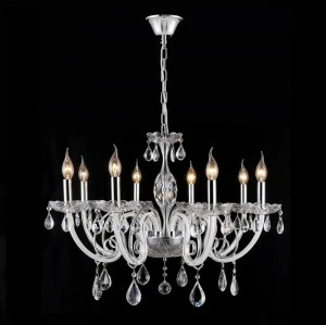 Подвесная люстра Crystal Lux Glamour SP-PL8 белая CRYSTAL LUX ДИЗАЙНЕРСКИЕ, GLAMOUR 059436 Белый