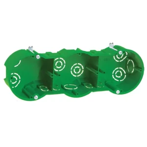 Коробка установочная закрытая для кабель-канала IEK 212x70x45 мм цвет зеленая