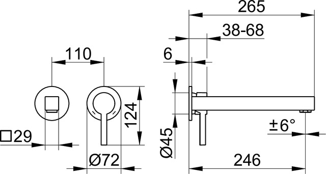 59016010201 Однорычажный смеситель для умывальника KEUCO Edition 90 - Вид №4