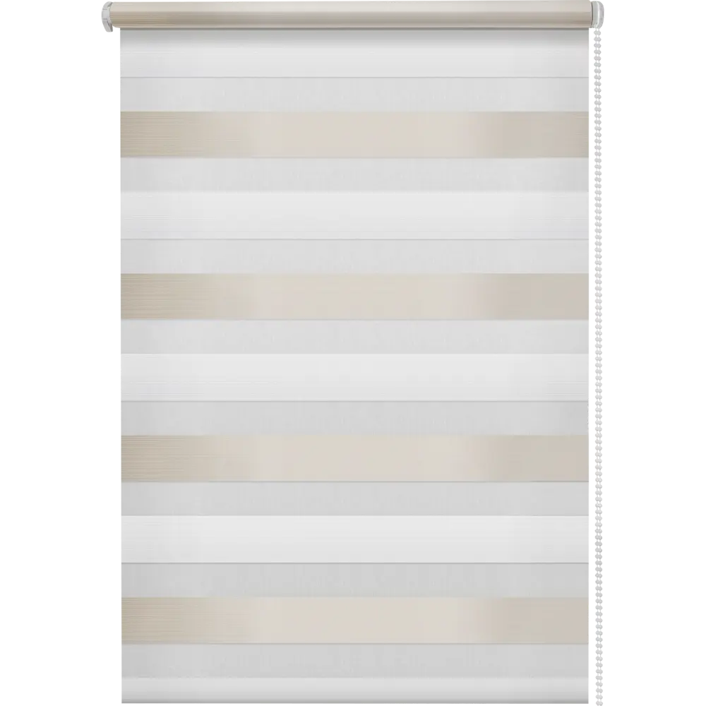 Штора рулонная день-ночь Порто 60x160 см серо-молочная MIAMOZA STLM-2008275