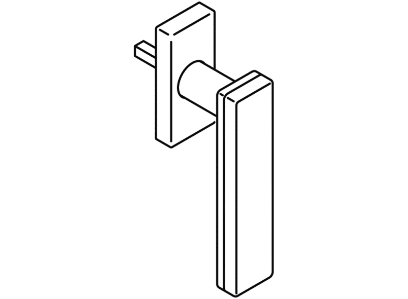 180XOFG.5B оконная ручка HEWI Serie 180 | Edelstahl  - Вид №7