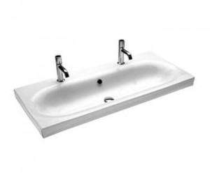 Y0YS01 Умывальник Daytime 110 с двумя отверстиями Hatria