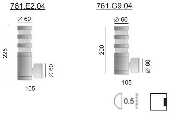BEL-LIGHTING Аппликация черепаха из нержавеющей стали Zebra 761.e2.04 - Вид №1