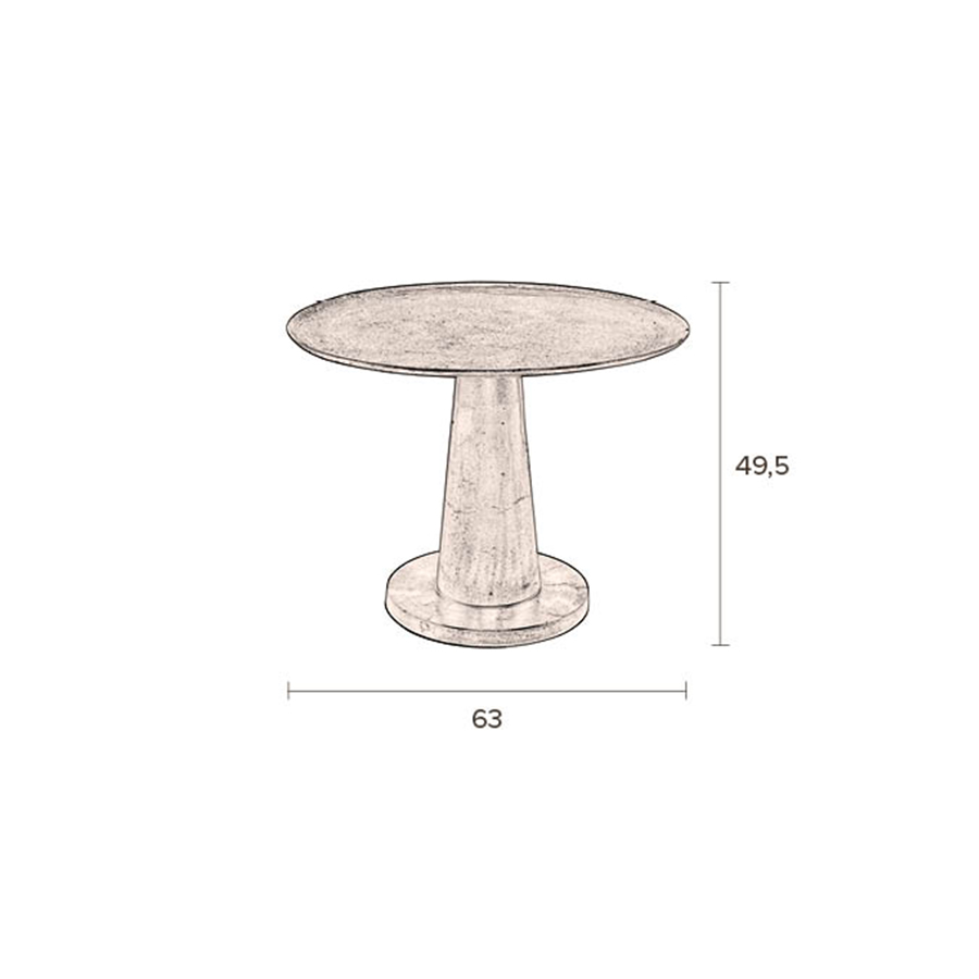 Столик Brute никель Dutchbone 2300135 - Вид №6