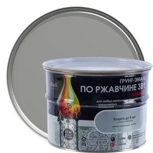 Грунт эмаль по ржавчине 3 в 1 гладкая Dali Special цвет серебристый 2.5 кг