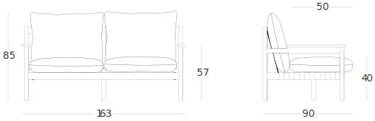 2-местный диван из ткани и тика Vincent sheppard Oda ARCH-00146966 - Вид №9