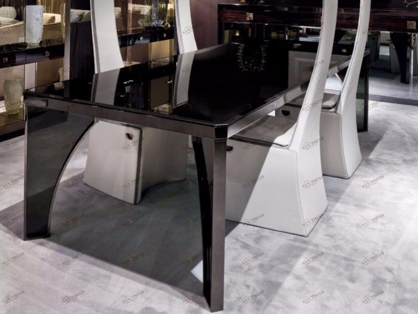 Longhi Прямоугольный обеденный стол из стекла Loveluxe T 125