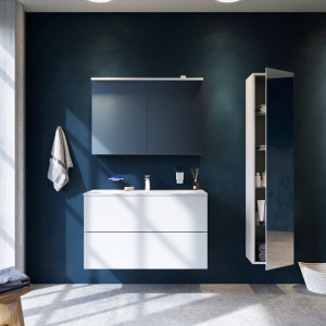 M70AMCX1001WG Зеркальный шкаф с LED-подсветкой 100 см цвет: белый глянец AM.PM Spirit 2.0