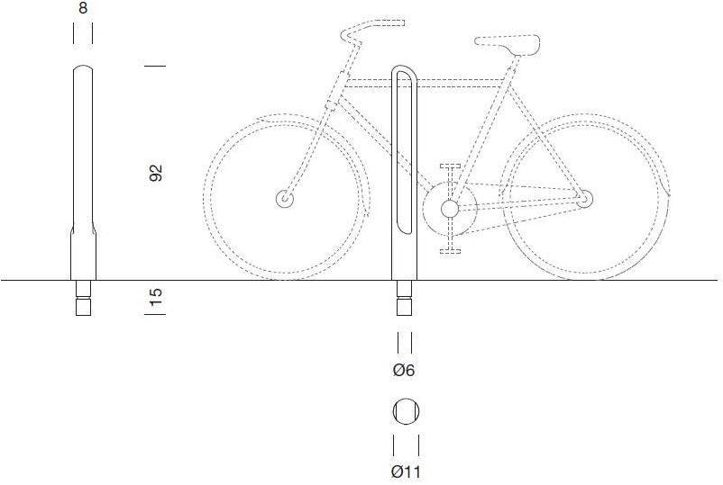 URBIDERMIS Крепление для велосипедов из чугуна Sammy sun-id-1417044 - Вид №2