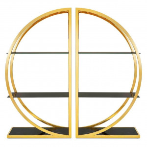 700494-93 ABHIKA ШКАФ КРОНА КРУГЛАЯ H200 200X40 BLACK/GOLD