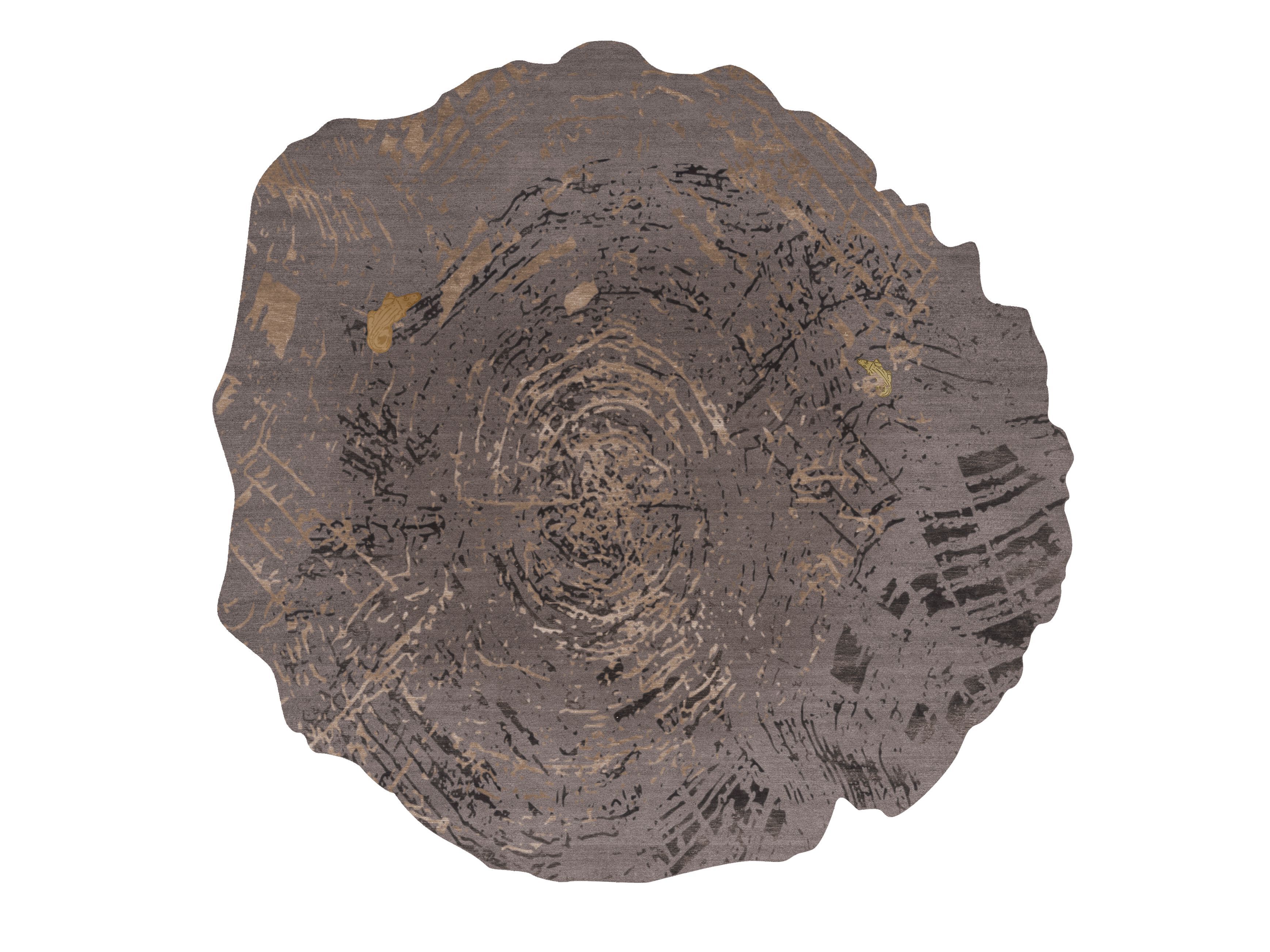 Круглый ковер из шерсти и вискозы Bizzotto Italia Нара ARCH-00147586