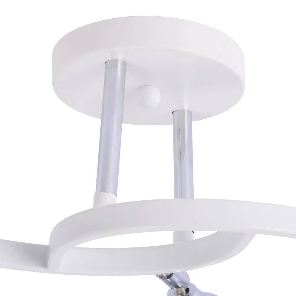 Люстра потолочная Seto 3 лампы 12 м² цвет хром SCHAFFNER STLM-2001203 - Вид №4