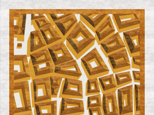 Ковер ручной работы из ткани