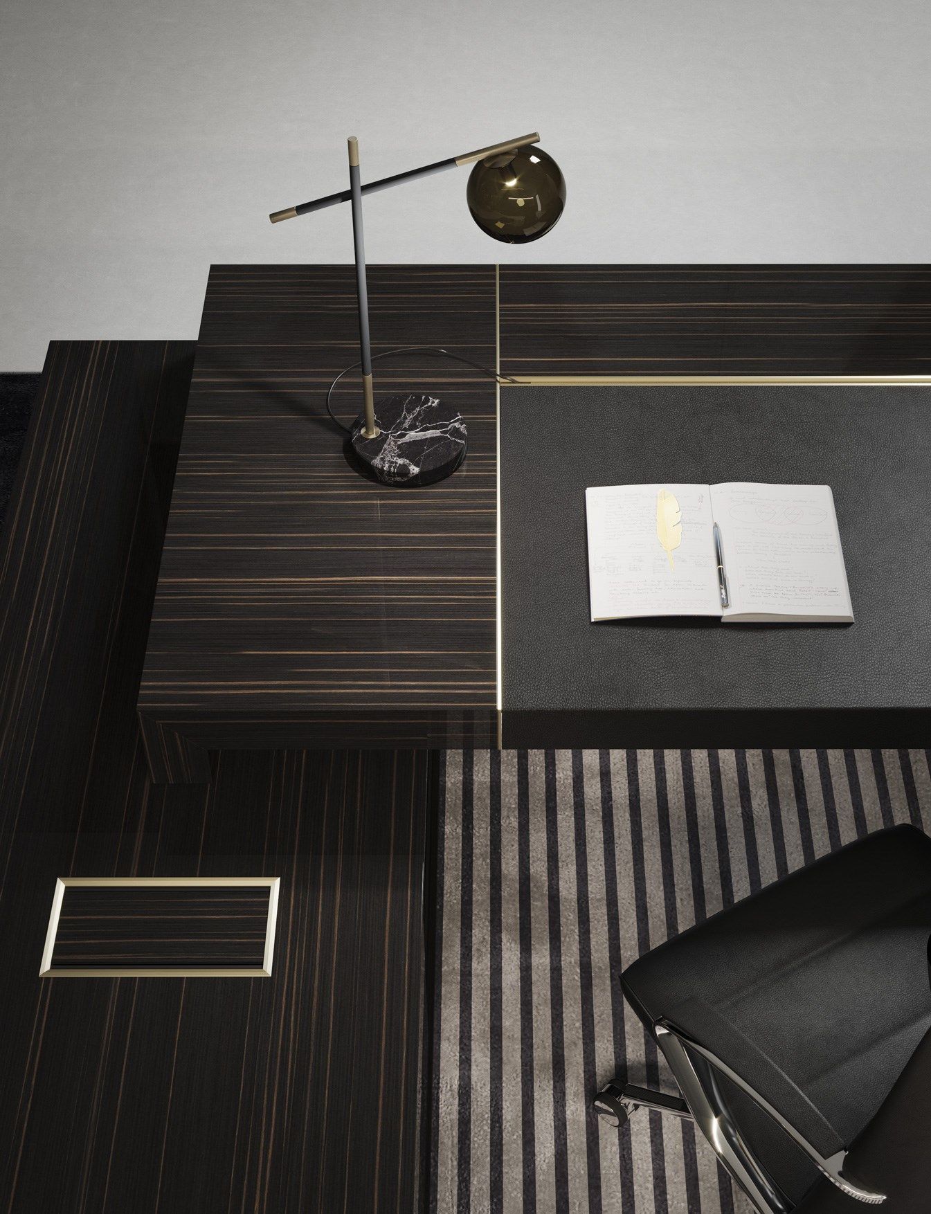 Деревянный исполнительный стол PROF Block 2.0 ARCH-00126139 - Вид №36