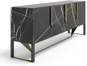 Capital Collection Комод из дерева и стекла с распашными дверцами Prisma