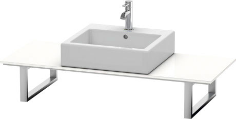 XL027C05353 Консоль для накладных раковин и встраиваемых умывальников, для угла справа X-Large #XL027C 550 мм Каштан темный, декор Duravit - Вид №2