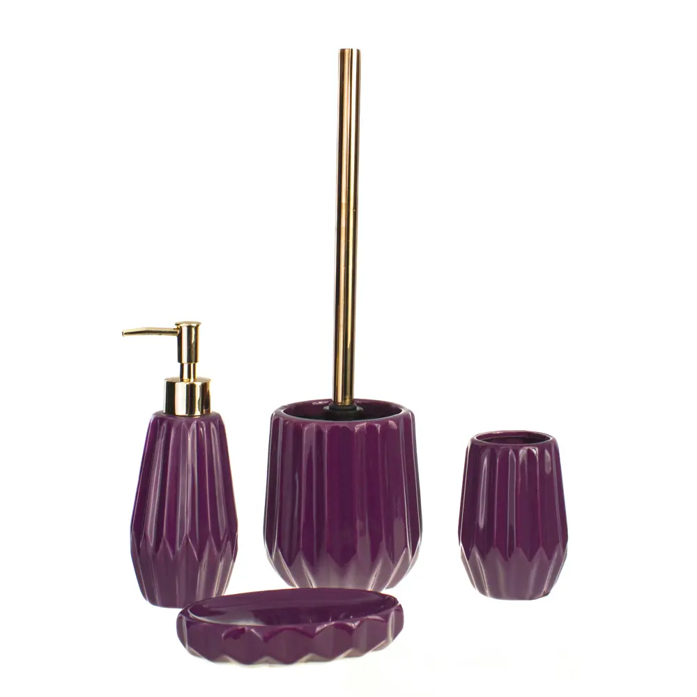 Стакан для зубныx щеток Purple керамика фуксия 82369127 STLM-2117557 PROFFI HOME - Вид №1