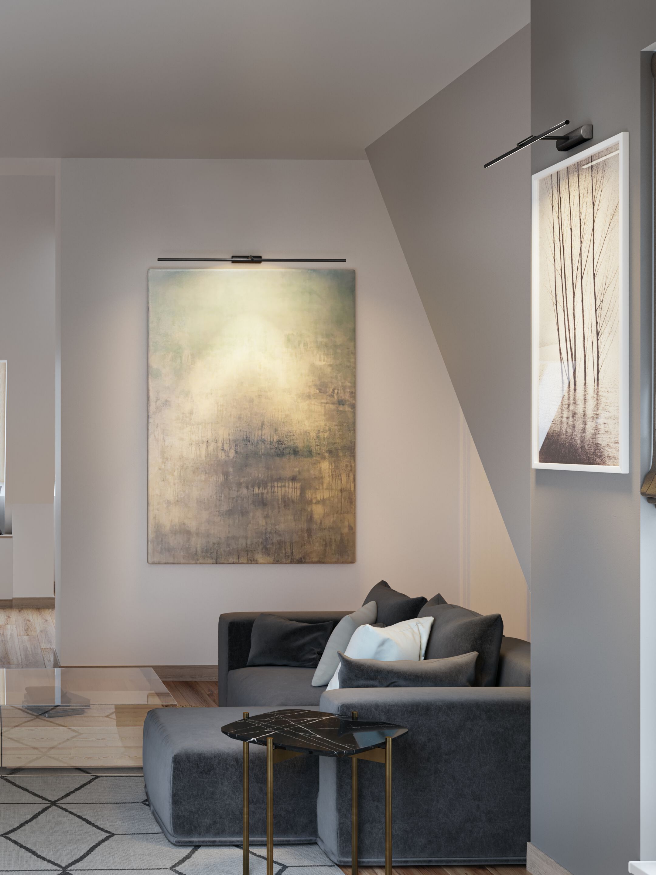Латунный светодиодный настенный светильник для картин CVL Luminaires Airy ARCH-00060345 - Вид №2