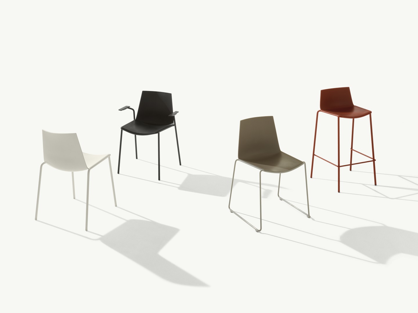 Cuba 622 Стул со стальным каркасом салазок. Полипропиленовая оболочка. Et al. Cuba - Вид №8