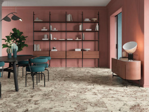 Пол / керамогранит с мраморным эффектом